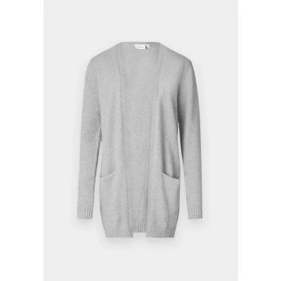 Abbildung von VILA Viril OPEN LS NOOS Strickjacke, Damen, Größe: XS, Light grey melange