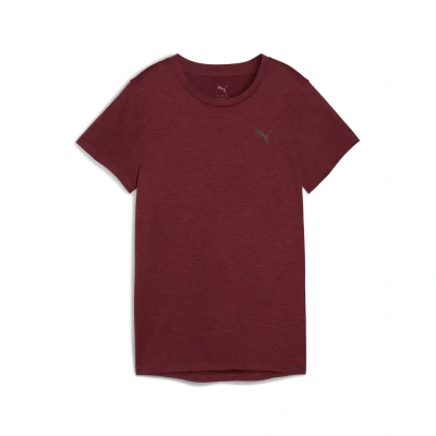 Abbildung von Puma TAD Essential heather TEE Sport Tshirt, Damen, Größe: Medium, Ruby shimmer