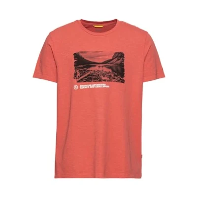 Abbildung von camel active MIT AUS Nachhaltigem Tshirt print, Herren, Größe: Medium, Faded red