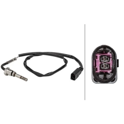 Abbildung von HELLA 6PT 358 181 091 Sensor, Abgastemperatur VOLKSWAGEN: Transporter 5 Bus, Multivan (7HM,