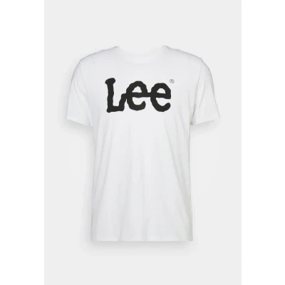 Abbildung von Lee Woobly LOGO TEE Tshirt print, Herren, Größe: Medium, White