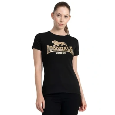 Abbildung von Lonsdale Bantry Tshirt print, Damen, Größe: Small, Black