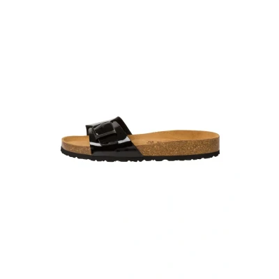 Abbildung von Tamaris Pantolette flach, Damen, Größe: 37, Black patent Schuhe