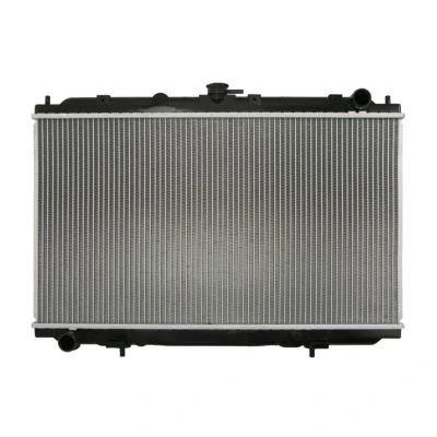 Abbildung von NRF 53438 Kühler, Motorkühlung Aluminium 698 395 26 Kühlrippen gelötet