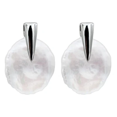 Abbildung von Damen Perlenohrringe Süßwasser Zuchtperlen Barock Keshi Perlen 12,5 13,00 mm von Secret &amp; You Perlenohrstecker Sterling Silber 925