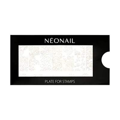 Abbildung von NEONAIL Stamping Plate 08 Platte Schablonen Nail Art Nageldesign Nagel Stempel Schablone French Nails Nagelkunst