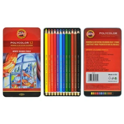 Abbildung von Koh I Noor Polycolor 12 Artists&#039; Colored Pencils. 3822 by