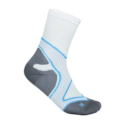 Abbildung von BAUERFEIND Men&#039;s Run Performance Laufsocken, Laufstrumpf, Funktionssocken, Blau Weiß, 41 43