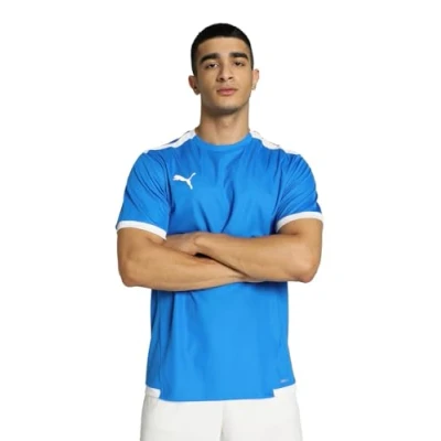 Abbildung von puma Herren Teamliga Jersey Shirt, Electric Blue Lemonade White, 3XL EU