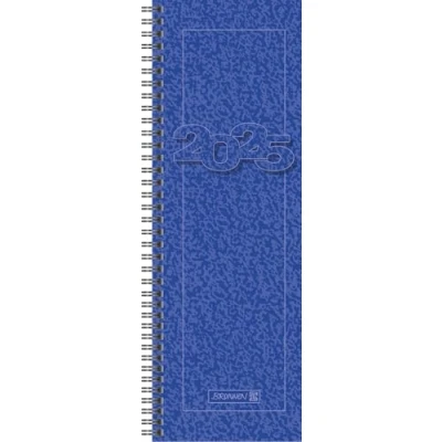 Abbildung von BRUNNEN Vormerkbuch Modell 783 (2025), 2 Seiten = 1 Woche, 108 x 297 mm, 128 Seiten, Karton Umschlag, blau