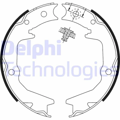 Abbildung von DELPHI LS1913 Handbremsbeläge