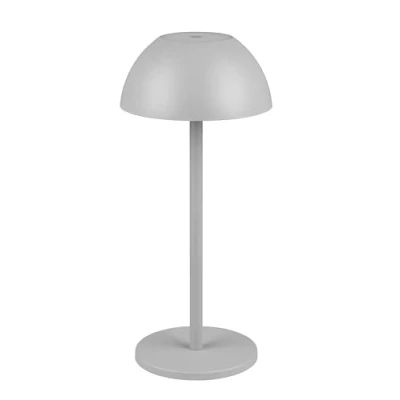 Abbildung von Reality Leuchten LED Außen Akku Tischleuchte Ricardo R54106177, Kunststoff Ultimate Grau, inkl. 1.7 Watt LED, 4 fach Touch