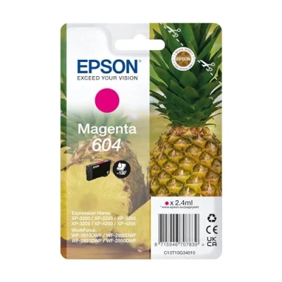 Abbildung von Epson Tinte Original Magenta 604 Patrone Standardgröße, C13T10G34020