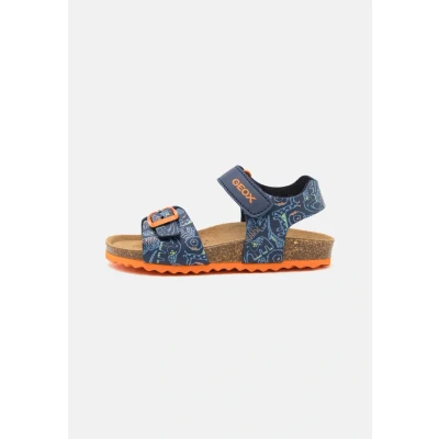 Abbildung von Geox Ghita BOY Riemensandalette navy/multicoloured für Kinder, Größe: 33, Navy/multi coloured Schuhe