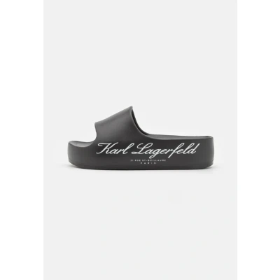 Abbildung von KARL Lagerfeld KOBO Hotel Platform Slide Pantolette flach, Damen, Größe: 35, Black Schuhe