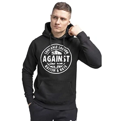 Abbildung von Lonsdale London Herren Linford Hooded Sweatshirt, Schwarz, L EU
