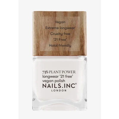 Abbildung von Nails Inc FREE TIME IS ME Plant Power veganer Nagellack 73% Based, 100% Vegan &amp; Tierversuchsfrei Perfekte Maniküre, strahlendes Weiß Für umweltbewusste Nail Art