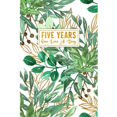 Abbildung von Five Years: One Line a Day: Mindfulness Journal For Self Reflection and Memories, Undated Memory Book (Botanical Leaves) 6x9&quot;