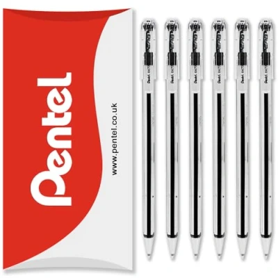 Abbildung von Pentel BK77 Superb Kugel 0,7mm schwarz 6 Stück