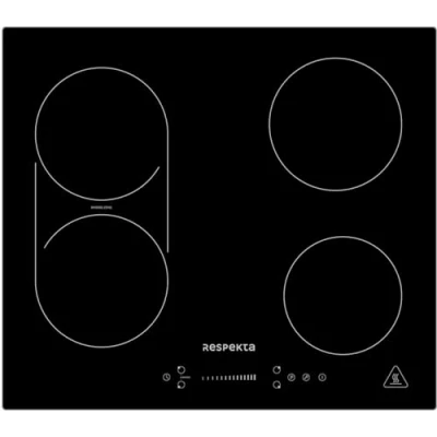 Abbildung von Respekta Rahmenloses Induktionskochfeld autark/Einbaukochfeld induktiv mit 4 Platten / 9 Leistungsstufen/Touch Control/Timer/Kindersicherung 59 cm/in schwarz/KM 6600IB 28