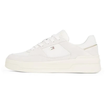 Abbildung von Tommy Hilfiger Essential Basket Sneaker low, Damen, Größe: 39, Ecru Schuhe