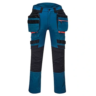 Abbildung von Portwest DX4 Bundhose mit abnehmbaren Holstertaschen, Größe: 36, Farbe: Metro Blau, DX440MBR36