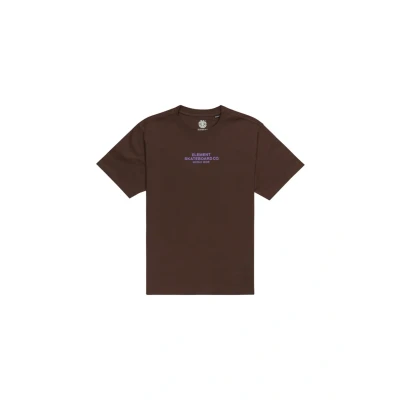 Abbildung von Element Skateboard Tshirt print, Größe: XS, Brown