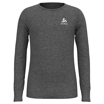 Abbildung von odlo Kinder Funktionsunterwäsche Langarm Shirt ACTIVE WARM ECO, steel grey melange, 80