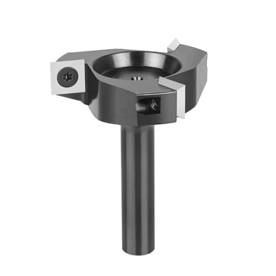 Abbildung von SpeTool Planfräser 12mm Schaft 60mm Durchmesser mit Wendeplatten Präziser Flächenfräser für Oberfräse Wendeplattenfräser 3 Flöten CNC Fräser Holz Schaftfräser Planfräsen Abflachfräser