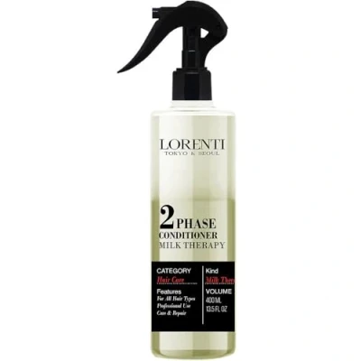 Abbildung von LORENTI TOKYO &amp; SEOUL 2Phase Hair Conditioner 400ml Milk Therapy Haarkur Sprüh kur Treatment entwirrender Leave in Sprühconditioner für normales bis trockenes Haar Two Phase