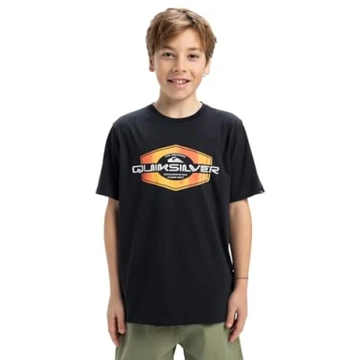 Abbildung von Quiksilver Locked UP Unisex Tshirt print für Kinder, Größe: 128, Dark navy