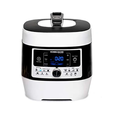 Abbildung von ROMMELSBACHER Elektrischer Dampfdruck &amp; Multikocher MD 1000 &#039;MeinHans&#039; Das Original 14 Automatik Programme, von 40 C bis 170 regelbar, 2 Dampfdruckstufen, antihaftbeschichteter 6 Liter Topf