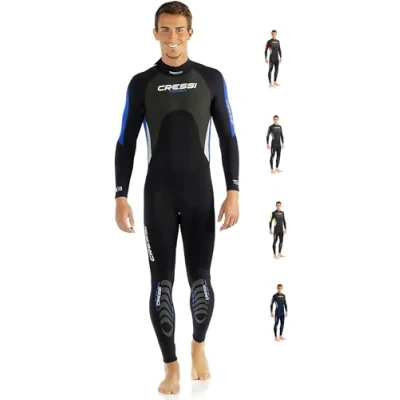Abbildung von Cressi Morea Herren Neoprenanzug 3mm für alle Wassersportarten, Schwarz/Silber/Silber, XXXXL/8