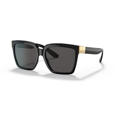 Abbildung von Dolce&amp;Gabbana Sonnenbrille black/goldcoloured, Damen, Größe: 56, Black/gold coloured