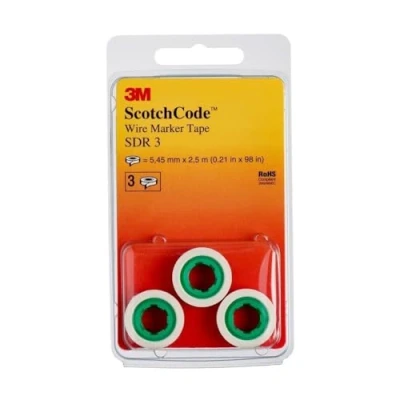 Abbildung von 3M ScotchCode SDR 3 Kabelmarkierer Nachfüllrollen, Ziffer (3 er Pack)