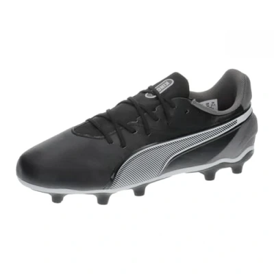 Abbildung von Puma KING Match FG/AG JR Unisex Fußballschuh Nocken für Kinder, Größe: 37.5, Black/white/cool dark gray Schuhe
