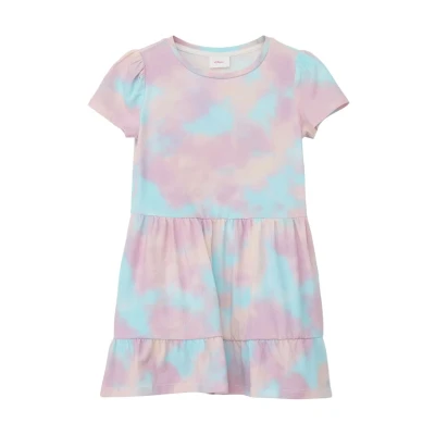 Abbildung von s.Oliver MIT Alloverprint Freizeitkleid für Kinder, Größe: 92, Ecru