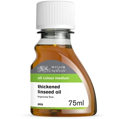 Abbildung von Winsor &amp; Newton 3021750 Verdickendes Leinöl, erhöht den Glanz und die Transparenz von Ölfarben, 75ml Flasche