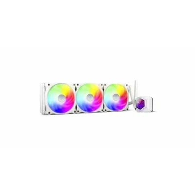 Abbildung von SilverStone Technology PF360W ARGB, Weiß, LGA1700, AM4, 360mm, Premium All In One Flüssigkeitskühler mit ARGB Beleuchtung, SST V2