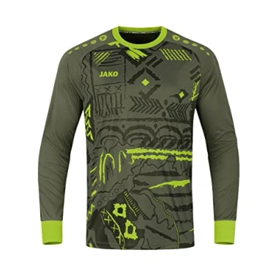 Abbildung von JAKO Herren Tw trikot Tropicana Torwart Trikots, Khaki/Neongrün, XL EU