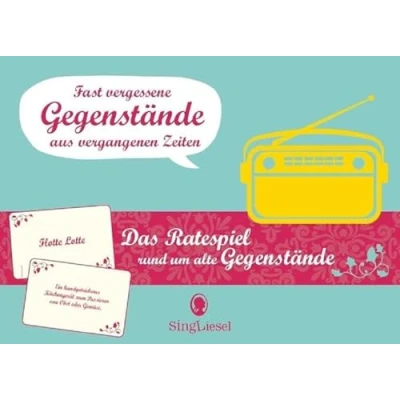 Abbildung von Fast vergessene Gegenstände. Das lustige Quiz Spiel rund um Gegenstände von früher. Rate für Senioren. Ideal als Gedächtnistraining, Aktivierung, Beschäftigung. Auch bei Demenz.