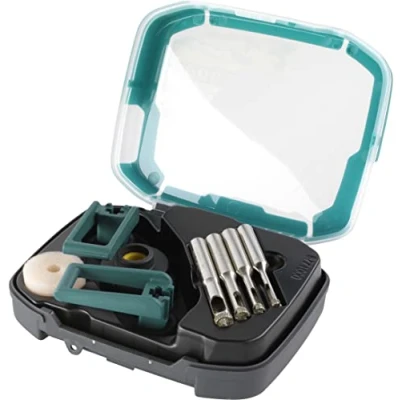 Abbildung von wolfcraft Bohrkronen Set, diamantbestreut ˮCeramicˮ, 5 tlg. I 8771000 Für die Installation von Sanitärbefestigungen und Kabeldurchführungen in Fliesen Kacheln, Ø 10 mm, Schnitttiefe 30 mm