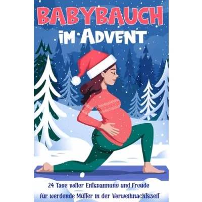 Abbildung von Babybauch im Advent 24 Tage voller Entspannung und Freude für werdende Mütter in der Vorweihnachtszeit