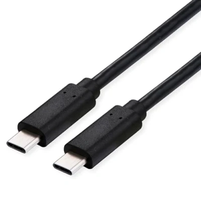 Abbildung von VALUE USB4 Gen3x2 Kabel, CC, ST/ST, 40Gbit/s, 100W, schwarz, 0,8 m