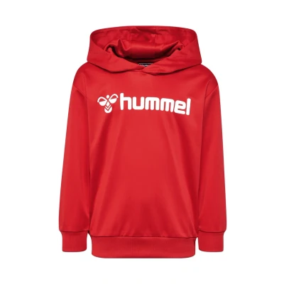 Abbildung von Hummel LOGO Kapuzenpullover für Kinder, Größe: 152, True red