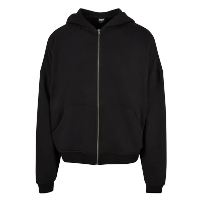 Abbildung von Urban Classics 90&#039;S ZIP Sweatjacke, Herren, Größe: 3XL, Black