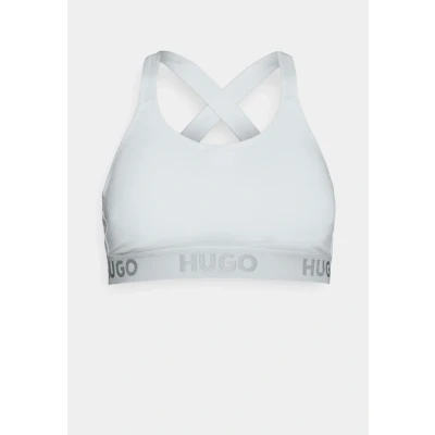 Abbildung von HUGO Bralette Padded Sporty LOGO Bustier, Damen, Größe: XS, White