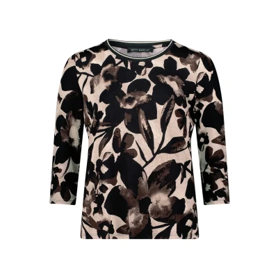 Abbildung von Betty Barclay MIT Rundhalsausschnitt Langarmshirt, Damen, Größe: 44, Beige braun