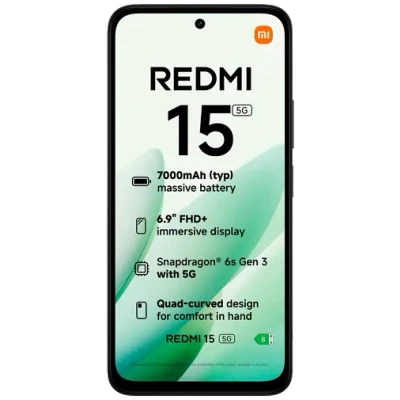 Abbildung von Xiaomi Smartphone »Redmi 15 5G 256 GB«, midnight black