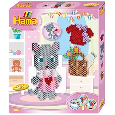 Abbildung von Hama Midi Dress Up Cat Perlenset Geschenkbox 2500 Teile